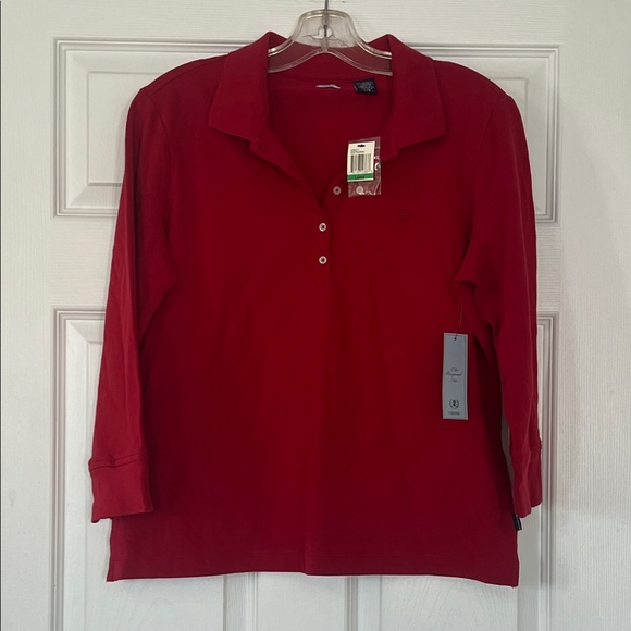 Izod Tops - Izod Women's Red Button Down Shirt